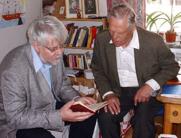 Förre föreståndaren Bengt Johansson t.v. och Olof Magne t.h.