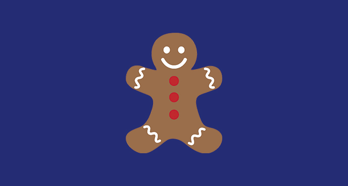 Illustration av en pepparkaka