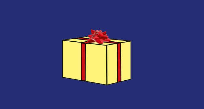 Illustration av en present