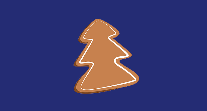 Illustration av en pepparkaka