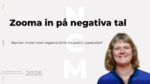 Seminarium 28 Maj – Zooma in på negativa tal