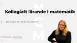 Seminarium 17 September – Kollegialt lärande i matematik
